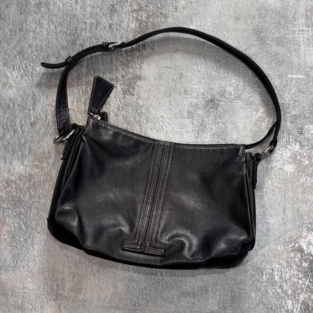 Vintage Lanvin Black Leather Purse! Archive Shoulder Bag.